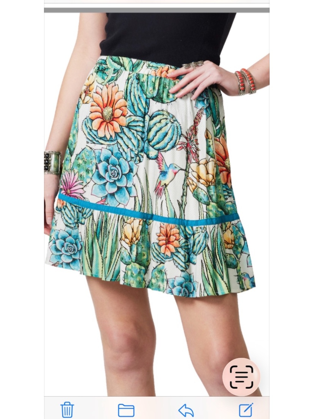 Double D Ranch Cactus Skirt